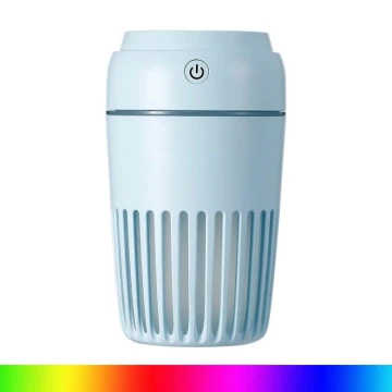 LED RGB Ovlaživač zraka 300 ml LED/2W/5V plava