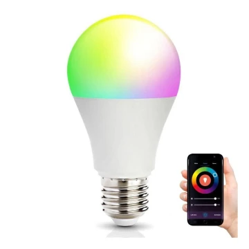 LED RGB Pametna prigušiva žarulja E27/9,5W/230V 2700-6500K Wi-Fi Tuya