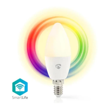 LED RGB Prigušiva žarulja Smartlife E14/4,5W/230V Wi-Fi 2700K