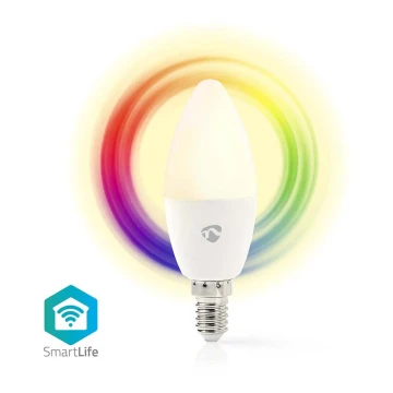 LED RGB Prigušiva žarulja Smartlife E14/4,9W/230V Wi-Fi 2700-6500K