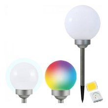 LED RGB Solarna lampa LED/0,2W/AA 1,2V/600mAh IP44