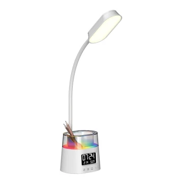 LED RGBW Prigušiva stolna lampa s držačem za olovke FALCON LED/10W/5V