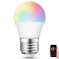 LED RGBW Prigušiva žarulja G45 E27/6,5W/230V 2700-6500K Wi-Fi - Aigostar