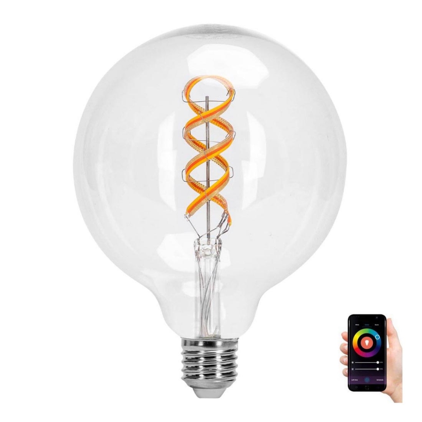 LED RGBW Žarulja FILAMENT G125 E27/4,9W/230V 2700K - Aigostar