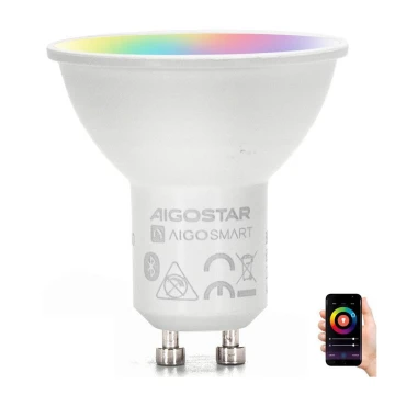 LED RGBW Žarulja GU10/6,5W/230V 2700-6500K - Aigostar