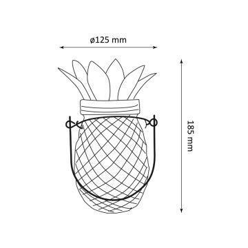 LED Solarna svjetiljka JAR LED/1,2V IP44 ananas