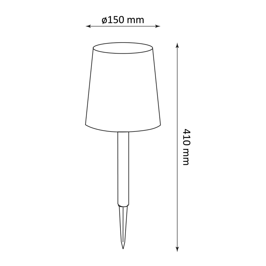 LED Solarna svjetiljka RUMBA LED/1,2V IP44