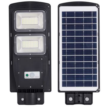 LED Solarna ulična svjetiljka sa senzorom STREET 2xLED/6W/3,2V IP65 + daljinski upravljač
