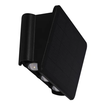 LED Solarna zidna svjetiljka ALF LED/4W/3,2V 6000K IP54 crna