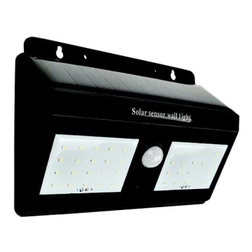 LED Solarna zidna svjetiljka sa senzorom LED/1,2W/3,7V 6500K IP65