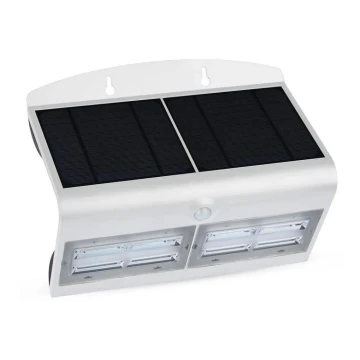 LED Solarna zidna svjetiljka sa senzorom LED/7W/3,7V 4000K IP65 bijela