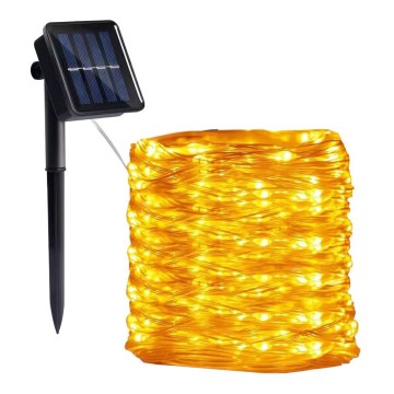 LED - Solarni lanac 300xLED/0,12W/1,2V 1xAA 27 m IP44 3000K