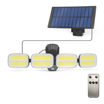 LED Solarni reflektor sa senzorom 4xLED/2,5W/6V IP65 + daljinski upravljač