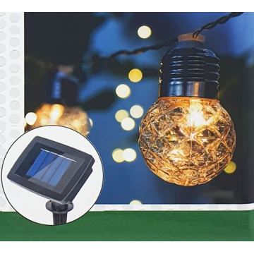 LED Solarni vanjski lanac 10xLED/1,2V 2,2 m IP44