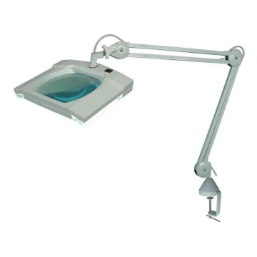 LED Stolna lampa s povećalom i kvačicom LED/5W/230V