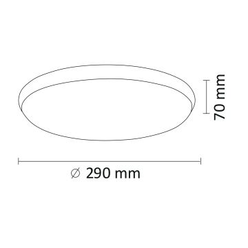 LED Stropna svjetiljka KERN LED/15W/230V pr. 29 cm