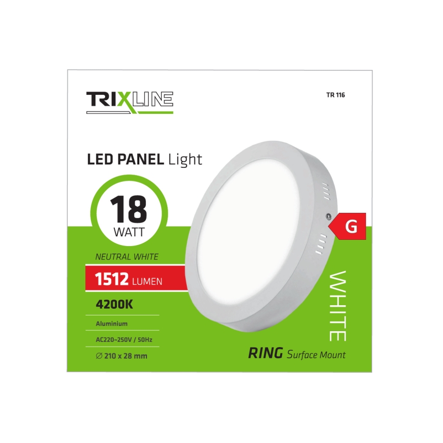LED Stropna svjetiljka LED/18W/230V 4200K