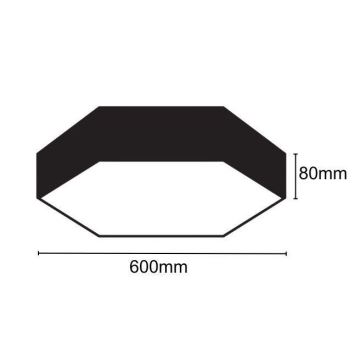 LED Stropna svjetiljka LED/40W/230V 4000K pr. 60 cm