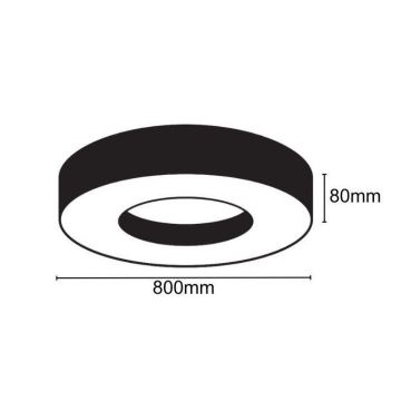 LED Stropna svjetiljka LED/40W/230V 4000K pr. 80 cm