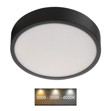 LED Stropna svjetiljka NEXXO LED/21W/230V 3000/3500/4000K pr. 22,5 cm crna