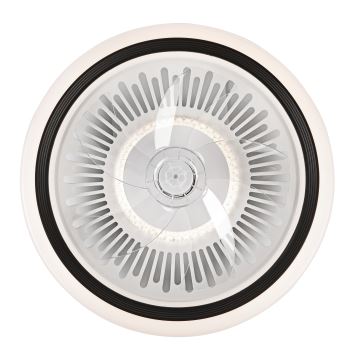 LED Prigušiva stropna svjetiljka s ventilatorom GEMMA LED/37W/230V bijela + daljinski upravljač