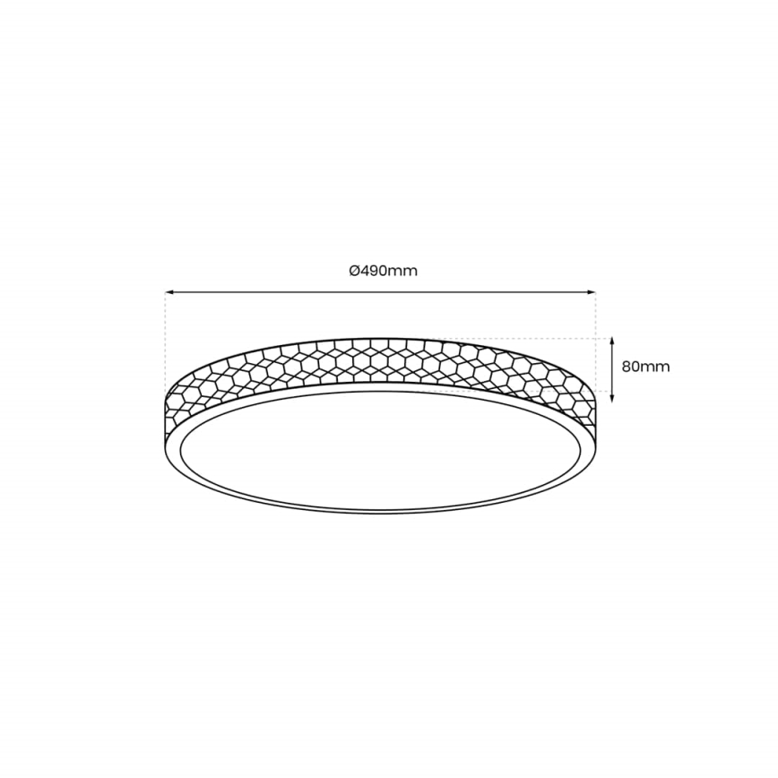 LED Stropna svjetiljka SHINY LED/34W/230V zlatna