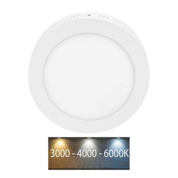 LED Stropna svjetiljka za kupaonicu LADA LED/12W/230V 3000/4000/6000K pr. 17 cm IP44 bijela