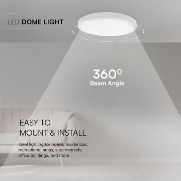 LED Stropna svjetiljka za kupaonicu LED/36W/230V IP44 3000K pr. 35 cm bijela