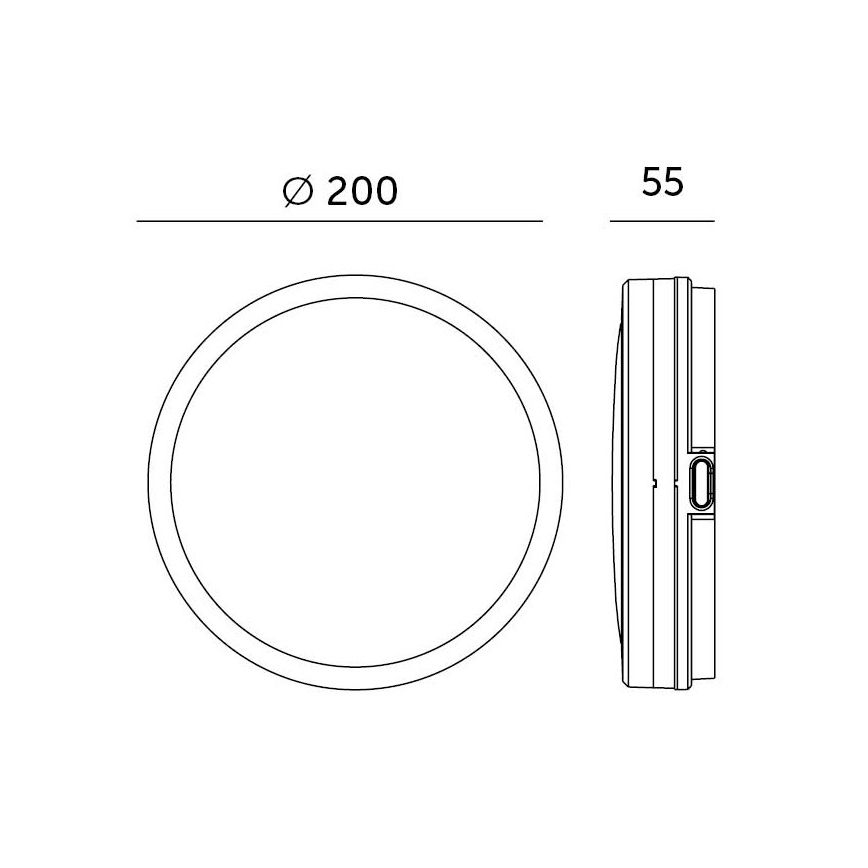 LED Stropna svjetiljka za kupaonicu sa senzorom LED/12W/230V 3000/4000/6500K IP65 pr. 20 cm bijela + daljinski upravljač