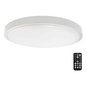 LED Stropna svjetiljka za kupaonicu sa senzorom LED/18W/230V 3000K IP44 bijela + daljinski upravljač