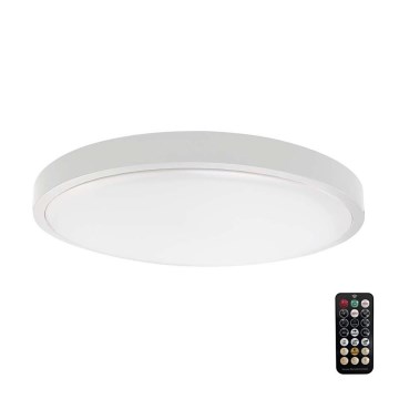 LED Stropna svjetiljka za kupaonicu sa senzorom SAMSUNG CHIP LED/18W/230V IP44 3000K pr. 29 cm bijela + daljinski upravljač