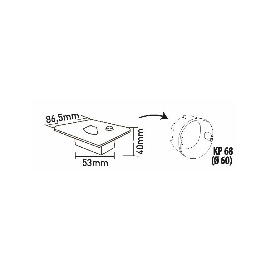 LED Stubišna svjetiljka sa senzorom pokreta LED/1,5W/230V 3000K/4000K/6500K