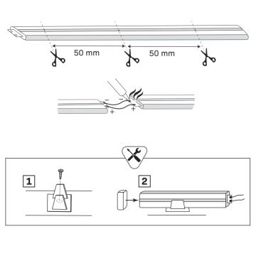 LED Traka NEON 5m LED/40W/24V narančasta IP65