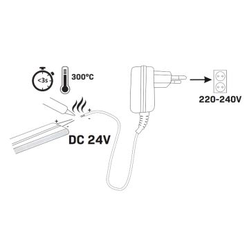 LED Traka NEON 5m LED/48W/24V 4000K IP65