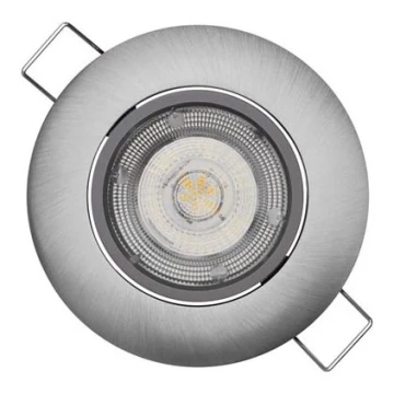 LED Ugradbena svjetiljka EXCLUSIVE 1xLED/5W/230V 3000 K srebrna