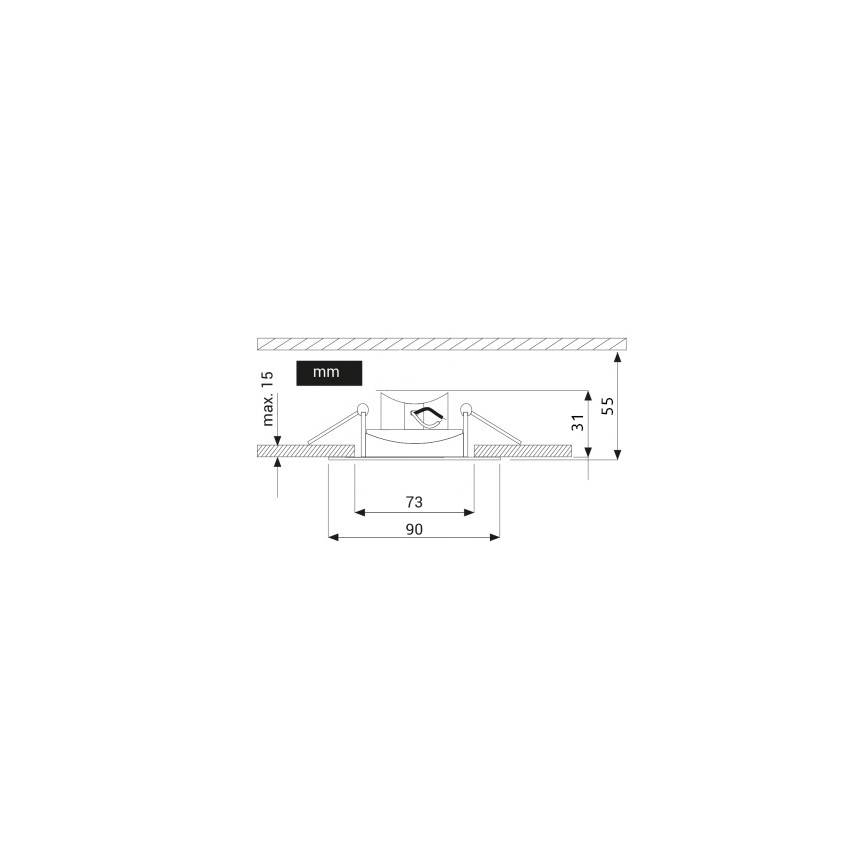 LED Ugradbena svjetiljka EYE LED/5W/230V 4000K