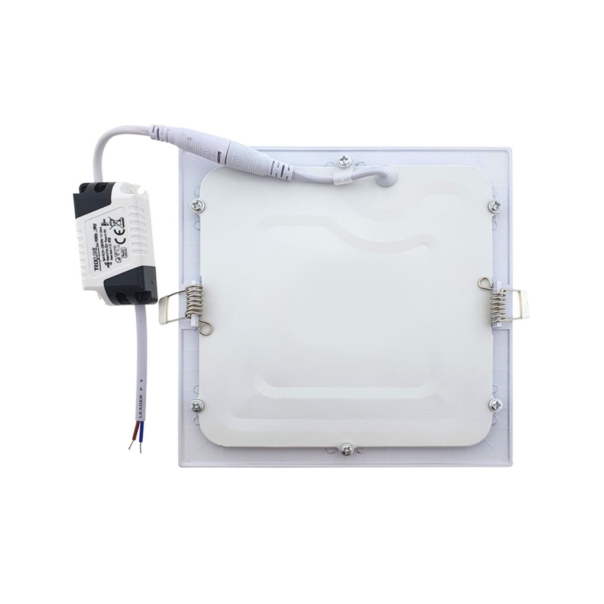 LED Ugradbena svjetiljka QTEC LED/9W/230V 2700K 14,6x14,6 cm