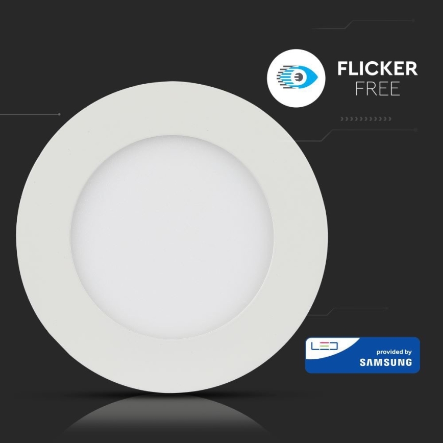 LED Ugradbena svjetiljka SAMSUNG CHIP LED/12W/230V 3000K okrugla