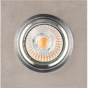 LED Ugradbena svjetiljka VITAR 1xGU10/5W/230V CRI 90 beton – FSC certificirano