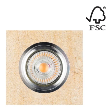 LED Ugradbena svjetiljka VITAR 1xGU10/5W/230V CRI 90 pješčenjak – FSC certificirano