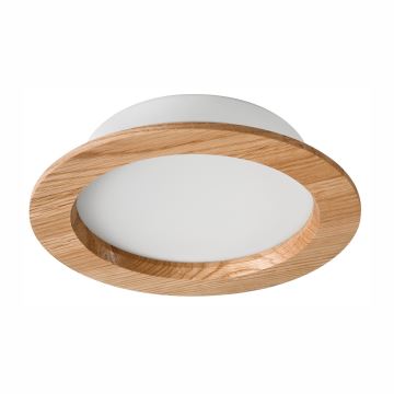 LED Ugradbena svjetiljka WOODY SPOT LED/16,5W/230V 4000K hrast ø 18,5 cm