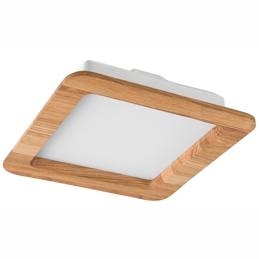 LED Ugradbena svjetiljka WOODY SPOT LED/17W/230V 3000K hrast 18,5x18,5 cm