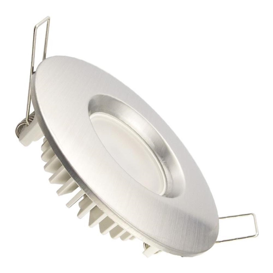 LED Ugradbena svjetiljka za kupaonicu LED/7W/230V 4000K srebrna IP44