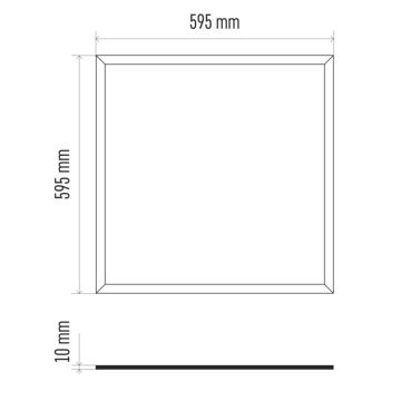 LED Ugradbeni panel PROFI PLUS LED/40W/230V CRI 90