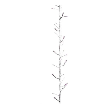 LED Unutarnji Božićni lanac NANO 100xLED 2,9m ružičasta