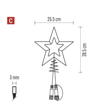 LED Vanjska božićna dekoracija 30xLED/4W/30V IP44 hladna bijela