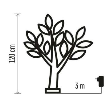 LED Vanjska Božićna dekoracija 72xLED/3,6W/230V IP44 topla bijela