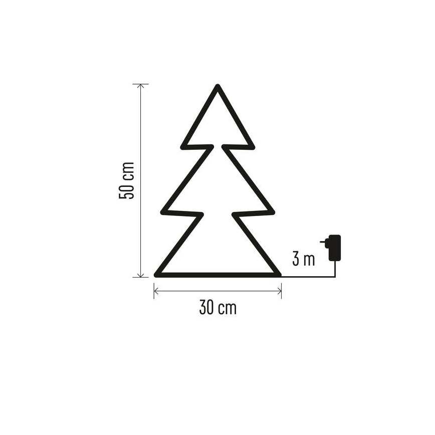 LED Vanjska Božićna dekoracija 90xLED/1,2W/230V IP44 drvce