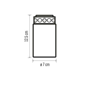 LED Vanjska dekoracija 1xLED/2xC IP44 crvena