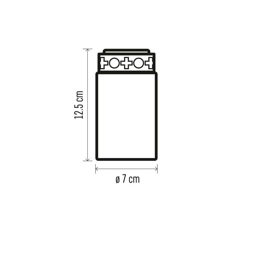 LED Vanjska dekoracija 1xLED/2xC IP44 crvena